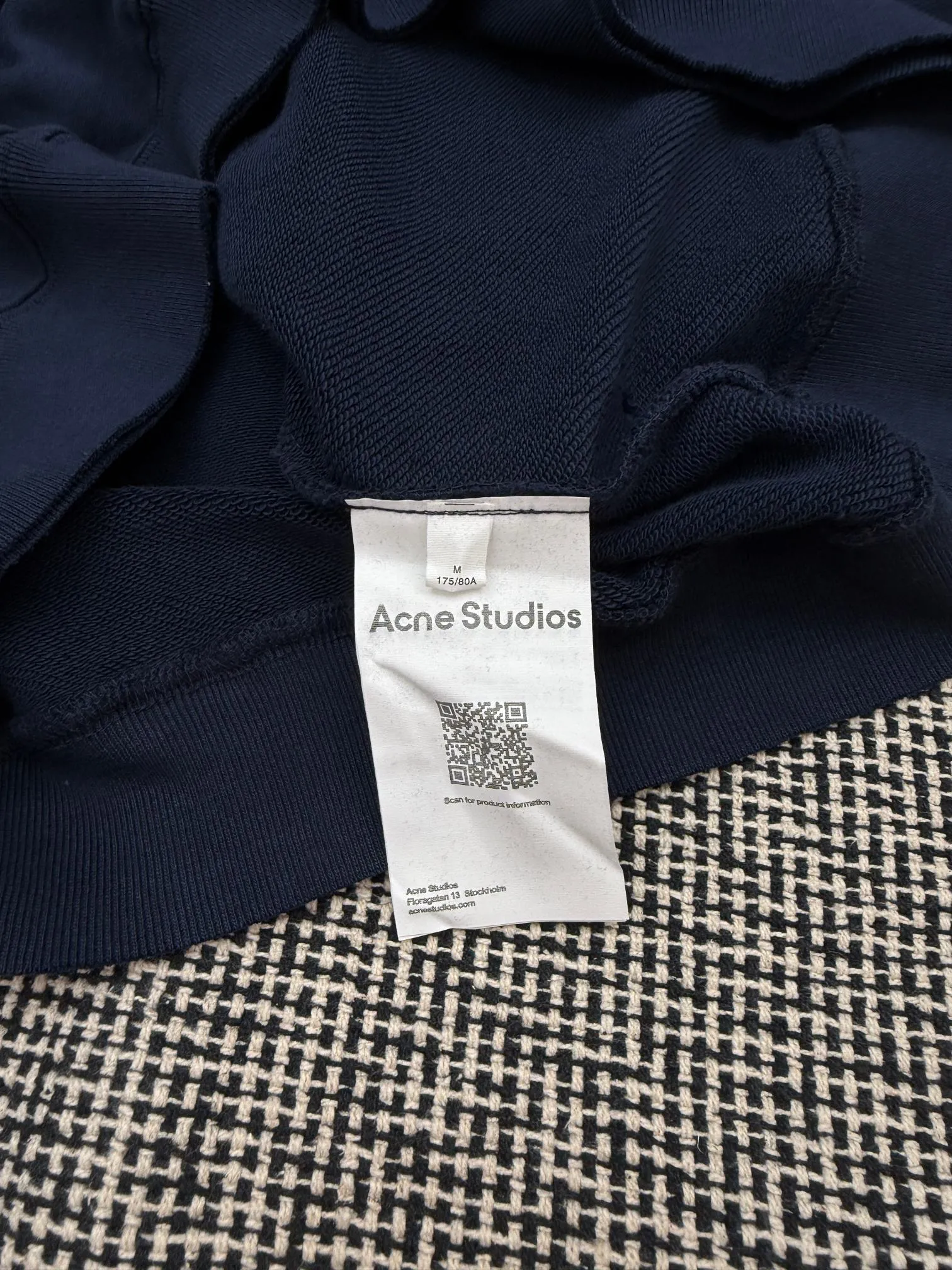 Acne Studios circle distressed printed hole crew neck sweatshirt S/M/L/XL